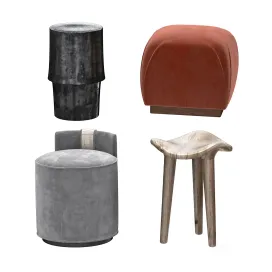 Pouf table stool